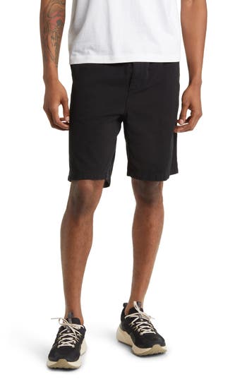 Carhartt Work In Progress Flint Organic Cotton Twill Shorts In Black