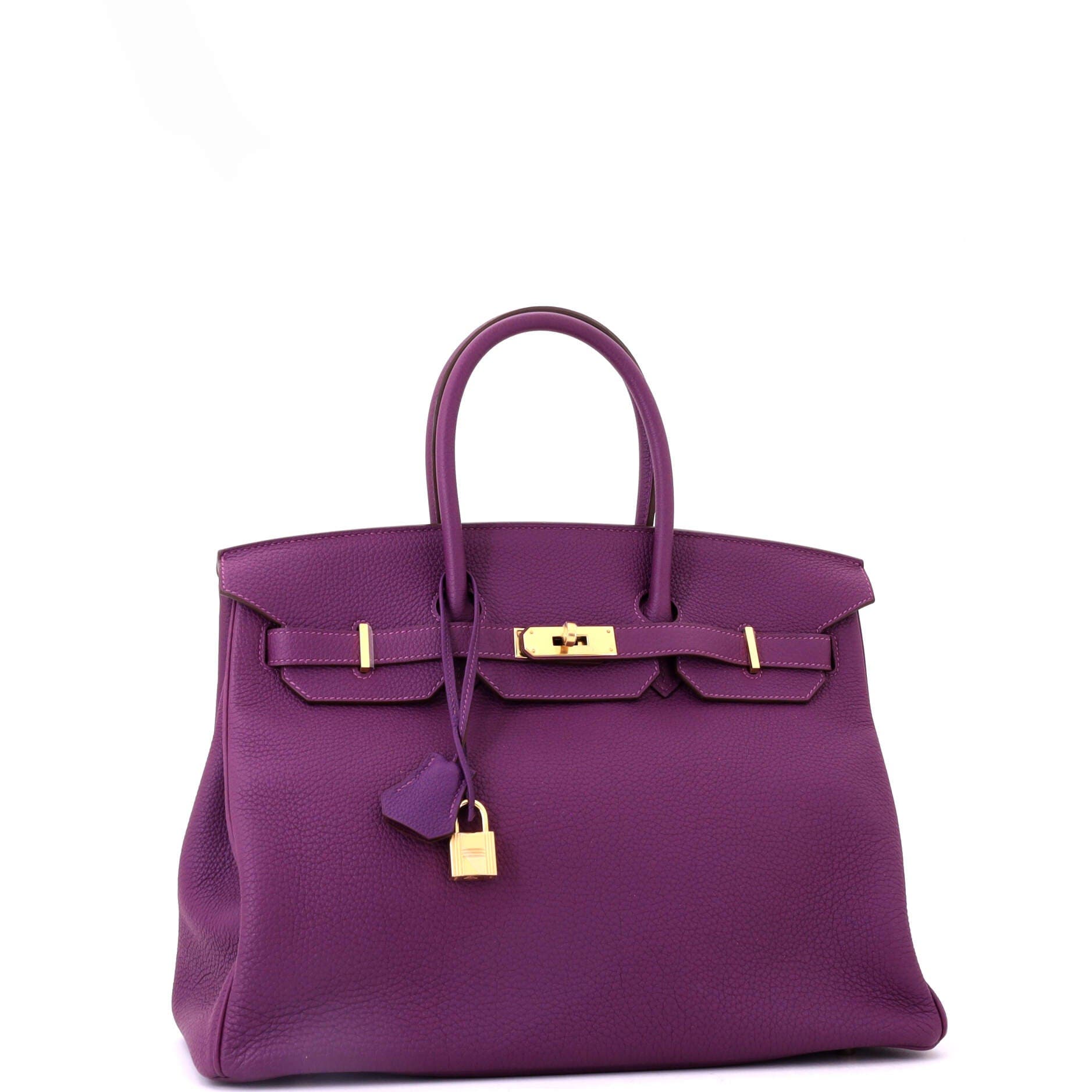 Pre-Owned Hermes Birkin Handbag Purple Togo with Gold Hardware 35, Alternate, color, Anemone