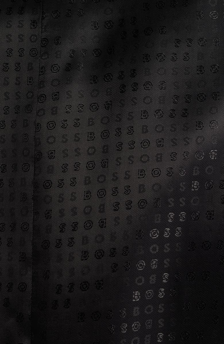 BOSS Houston Slim Fit Black Virgin Wool Suit Vest, Alternate, color, Black