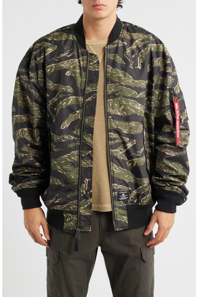 L-2B Oversize Flight Jacket, Main, color, TIGER CAMO