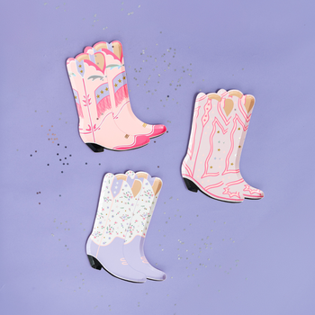 Pony Tales Cowgirl Boot Large Plates