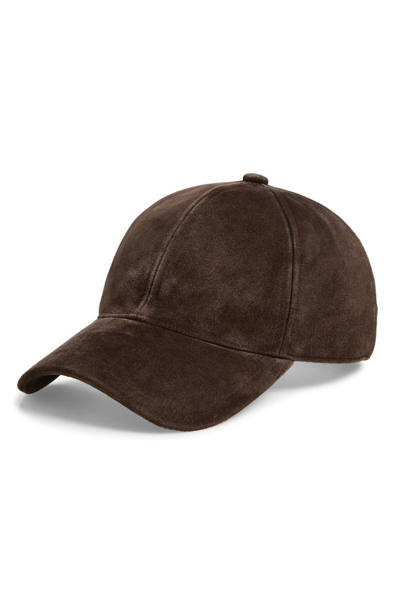 rag & bone Harlow Suede Baseball Cap, Main, color, Desps