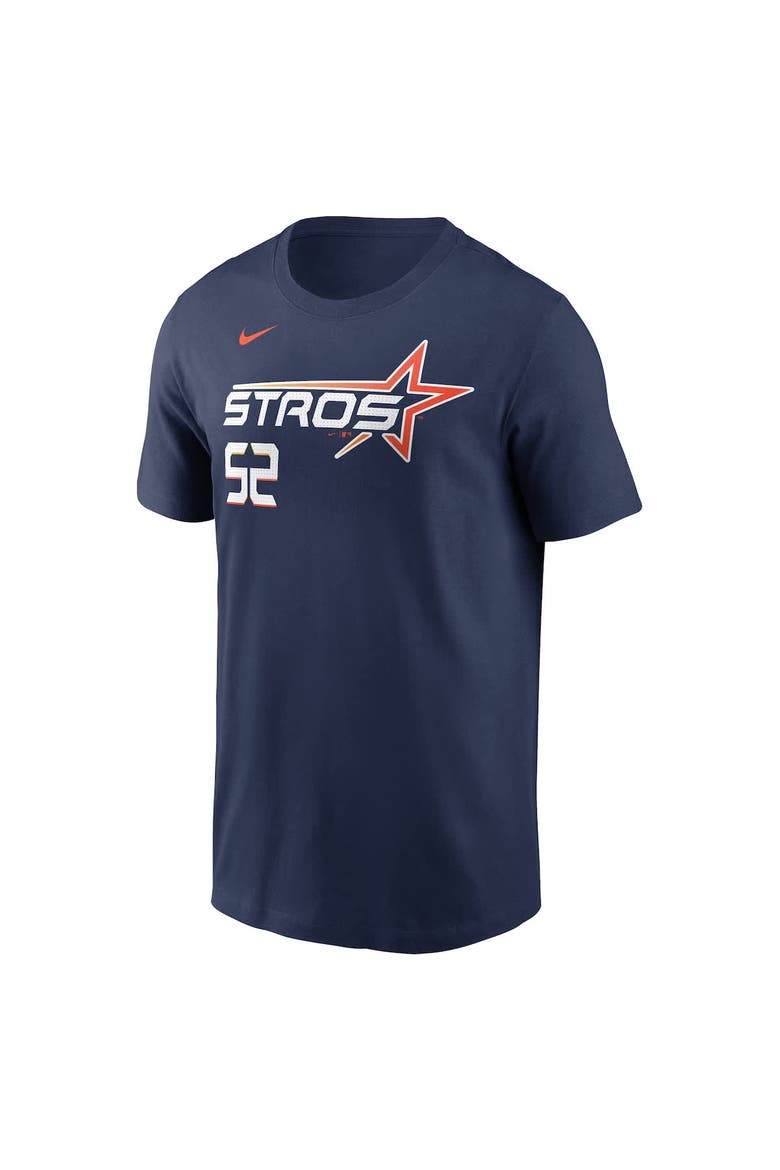 Men's Nike Bryan Abreu Navy Houston Astros 2025 City Connect Fuse Name & Number T-Shirt, Alternate, color, Navy