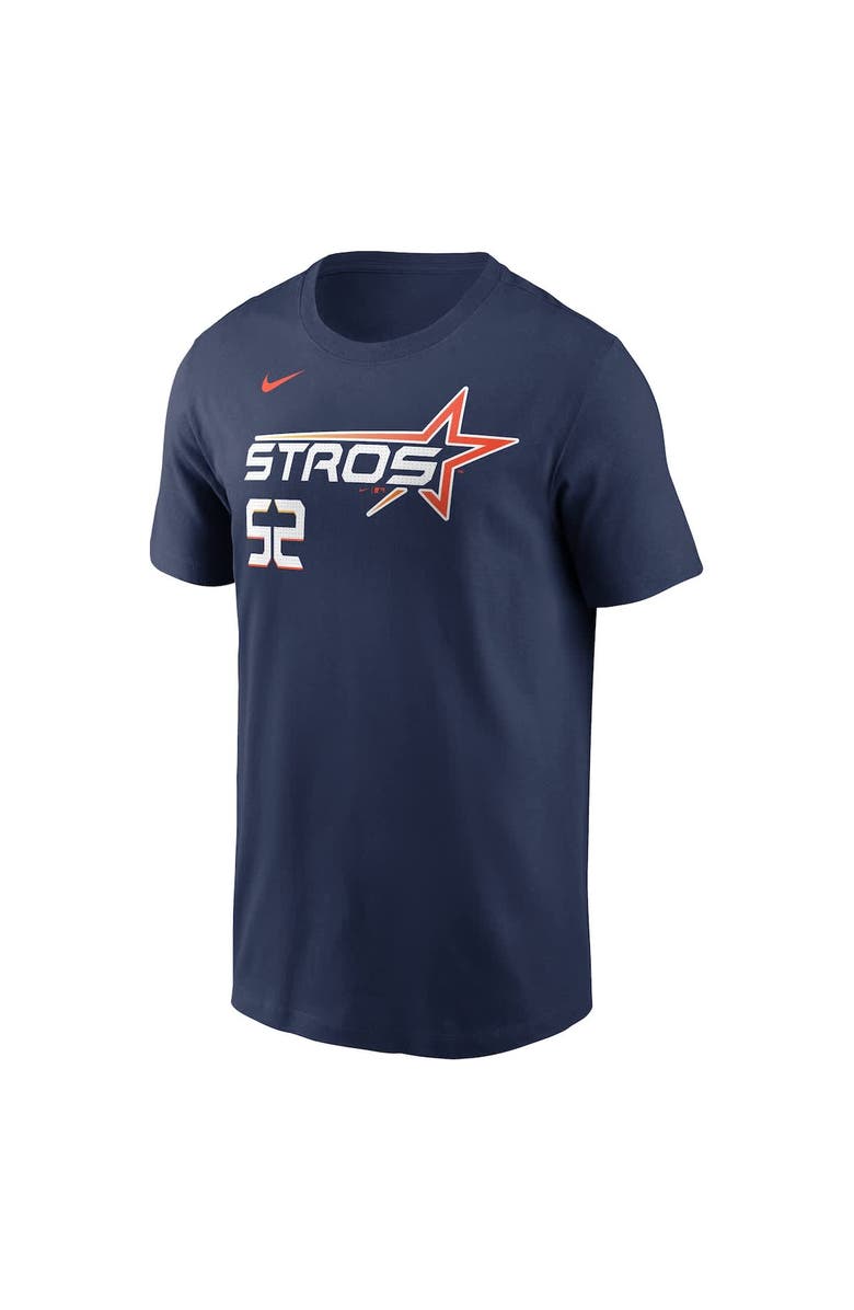 Nike Men's Nike Bryan Abreu Navy Houston Astros 2025 City Connect Fuse Name & Number T-Shirt, Alternate, color, Navy