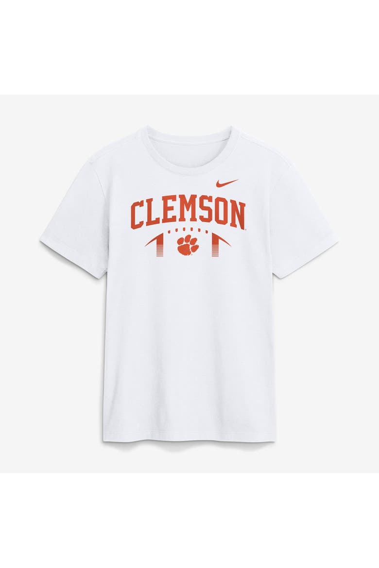 Men's Nike White Clemson Tigers Primetime Football Icon T-Shirt, Main, color, White