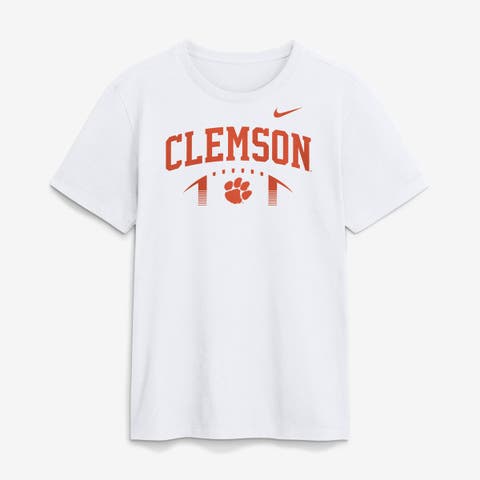 Men's Nike White Clemson Tigers Primetime Football Icon T-Shirt