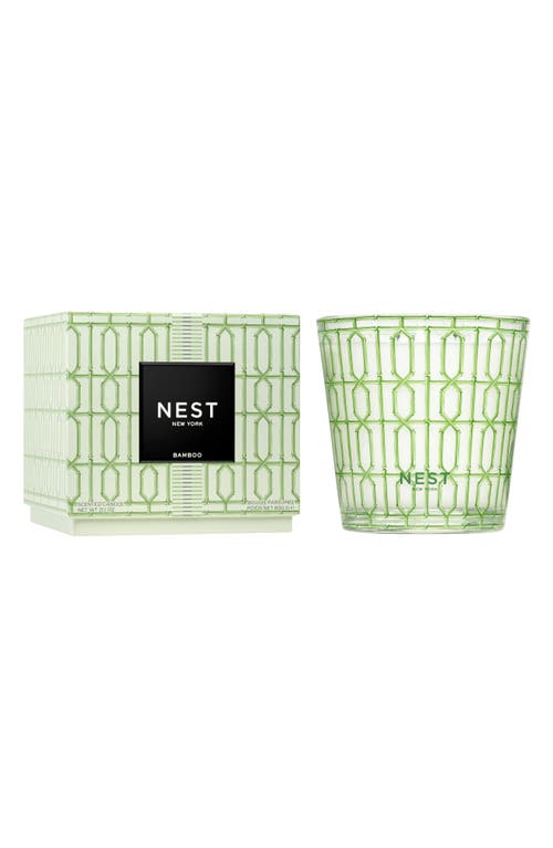 Nest New York Bamboo Decorative Luxury Candle 47.3 Oz. In Green