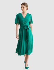 HOBBS LONDON Barrington Tie Waist Midi Dress