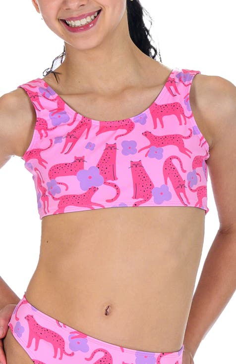 Wild Flower Pink Bikini Top (Little Kid & Big Kid)