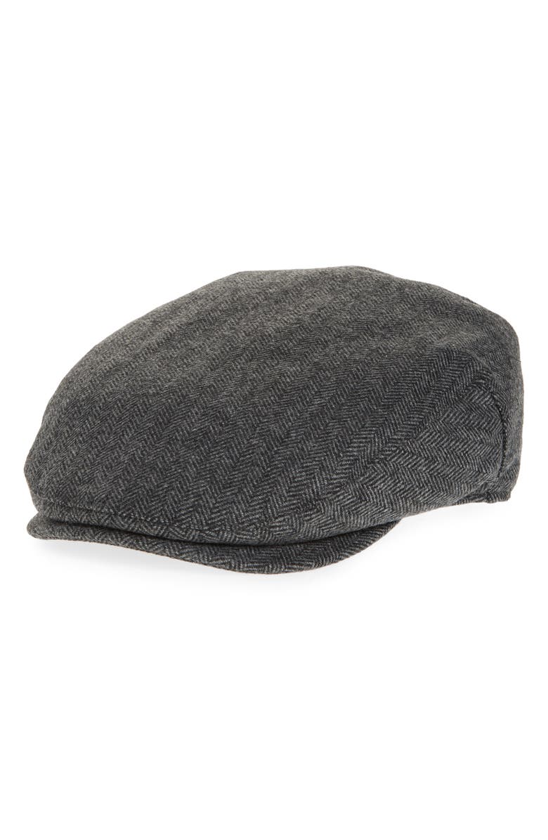 Nordstrom Wool Blend Herringbone Driving Cap, Main, color, 