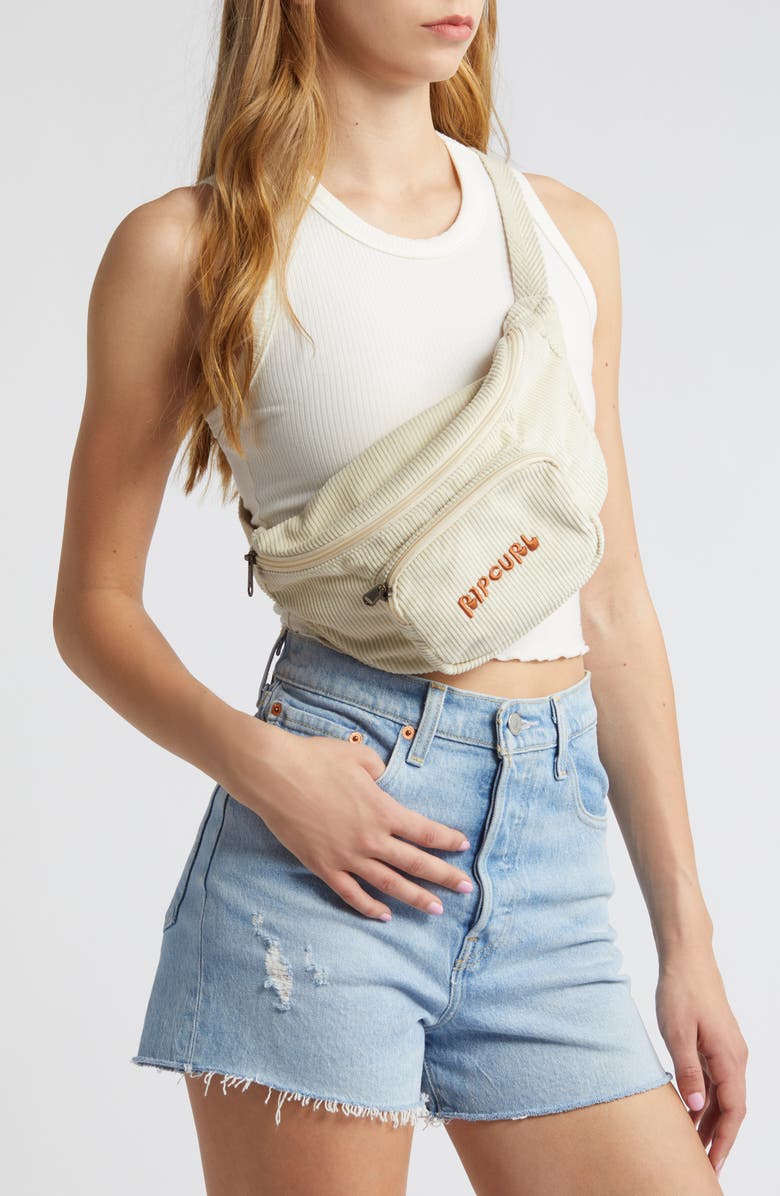 Rip Curl Corduroy Belt Bag, Alternate, color,
