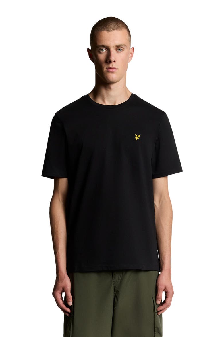 Crew Neck Short Sleeve T-Shirt, Alternate, color, Jet Black