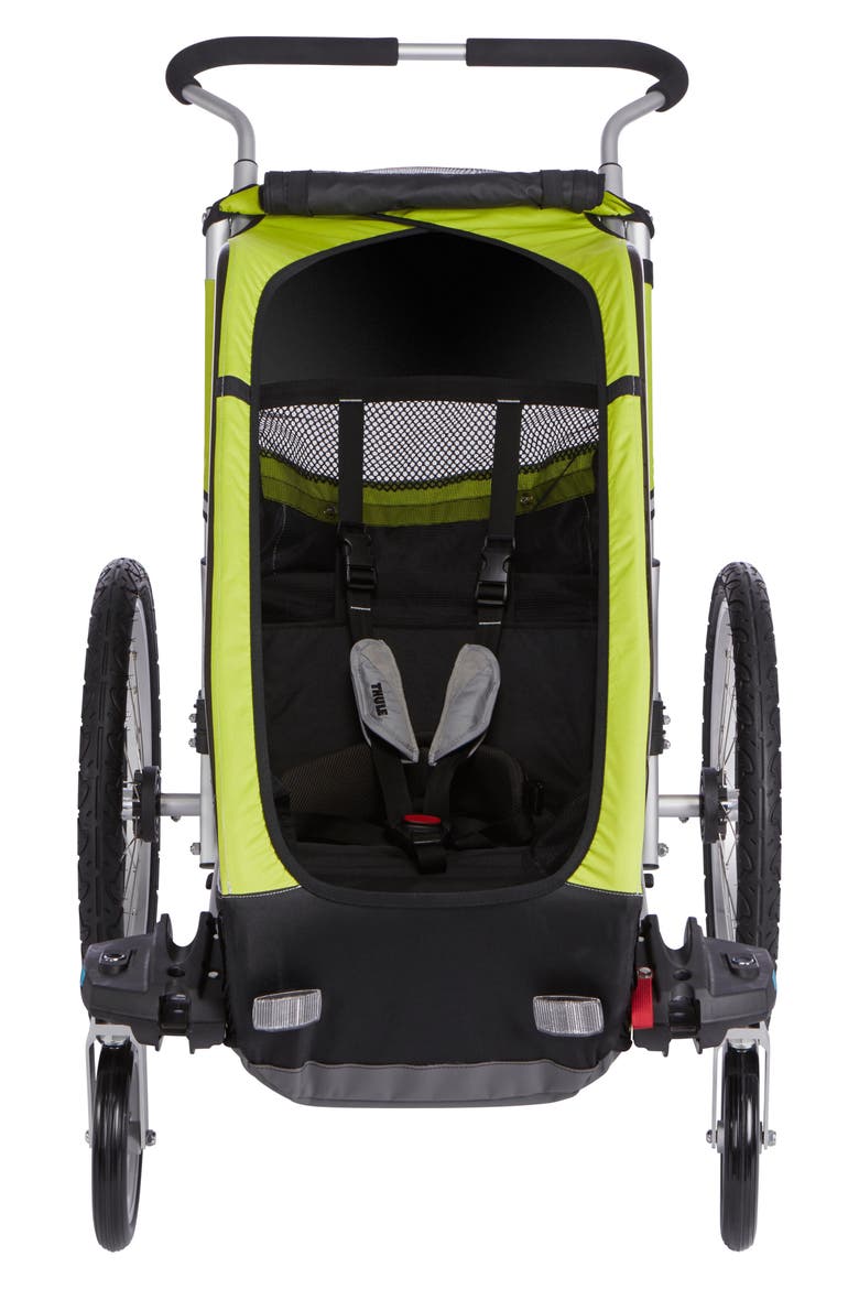 Chariot Cheetah XT 2 Multisport Cycle Trailer/Stroller, Main, color, CHARTREUSE