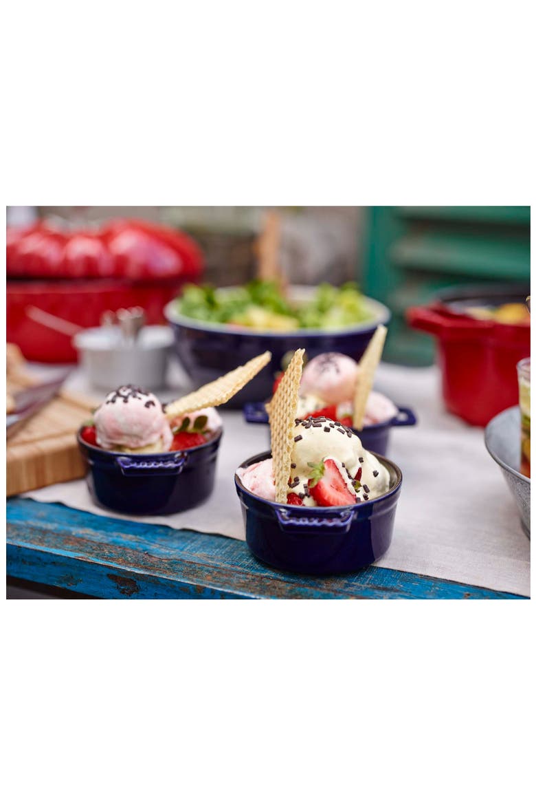 Dark Blue 3-Piece Mini Round Cocotte Set, Alternate, color, DARK BLUE
