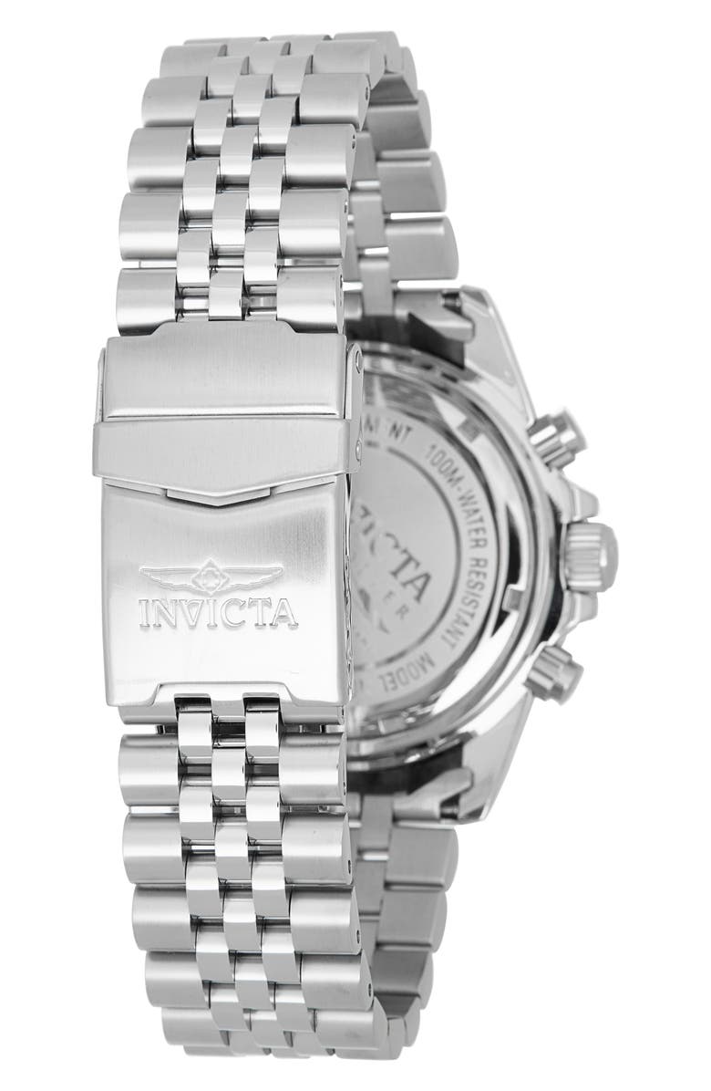 INVICTA Pro Diver Quartz Bracelet Watch, 43mm, Alternate, color, Black