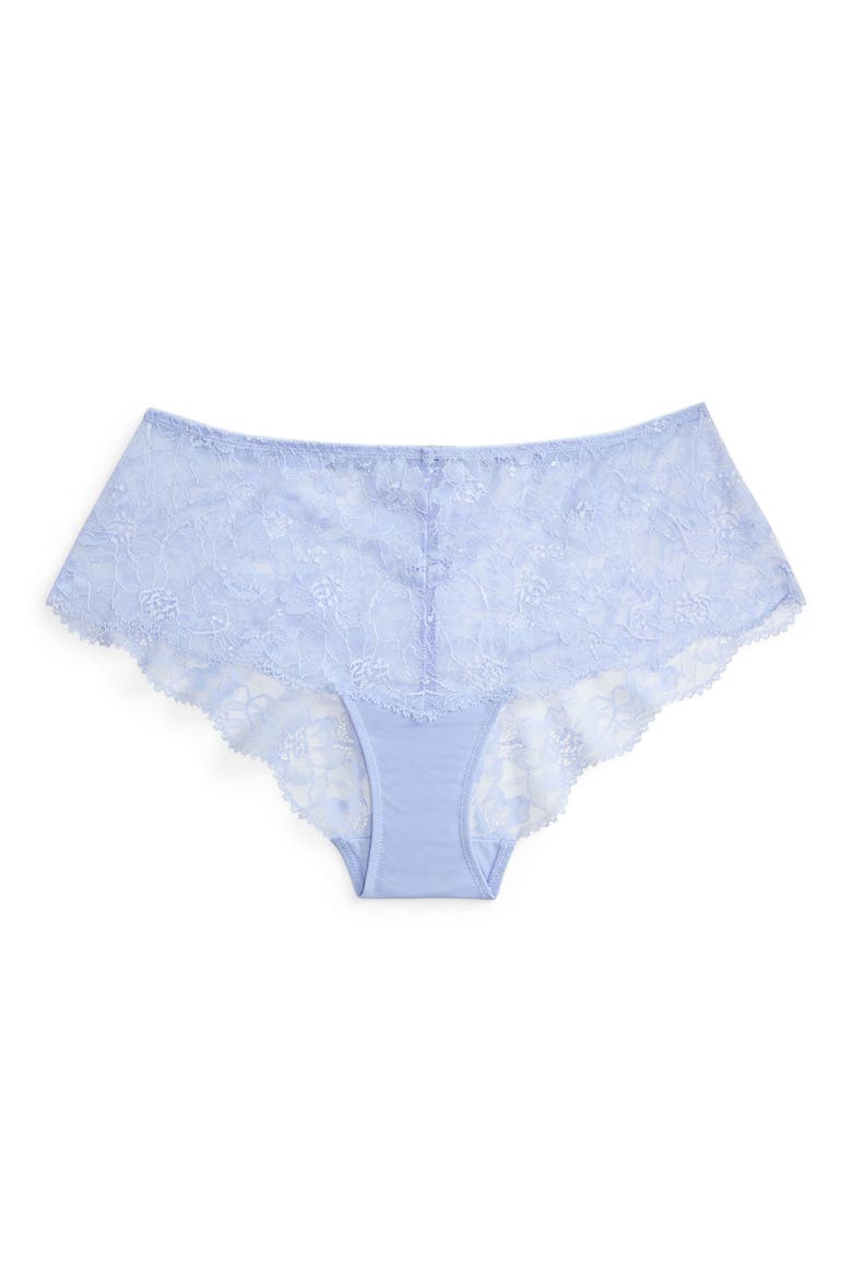 Lace Hipster Briefs, Alternate, color, BLUE SKY