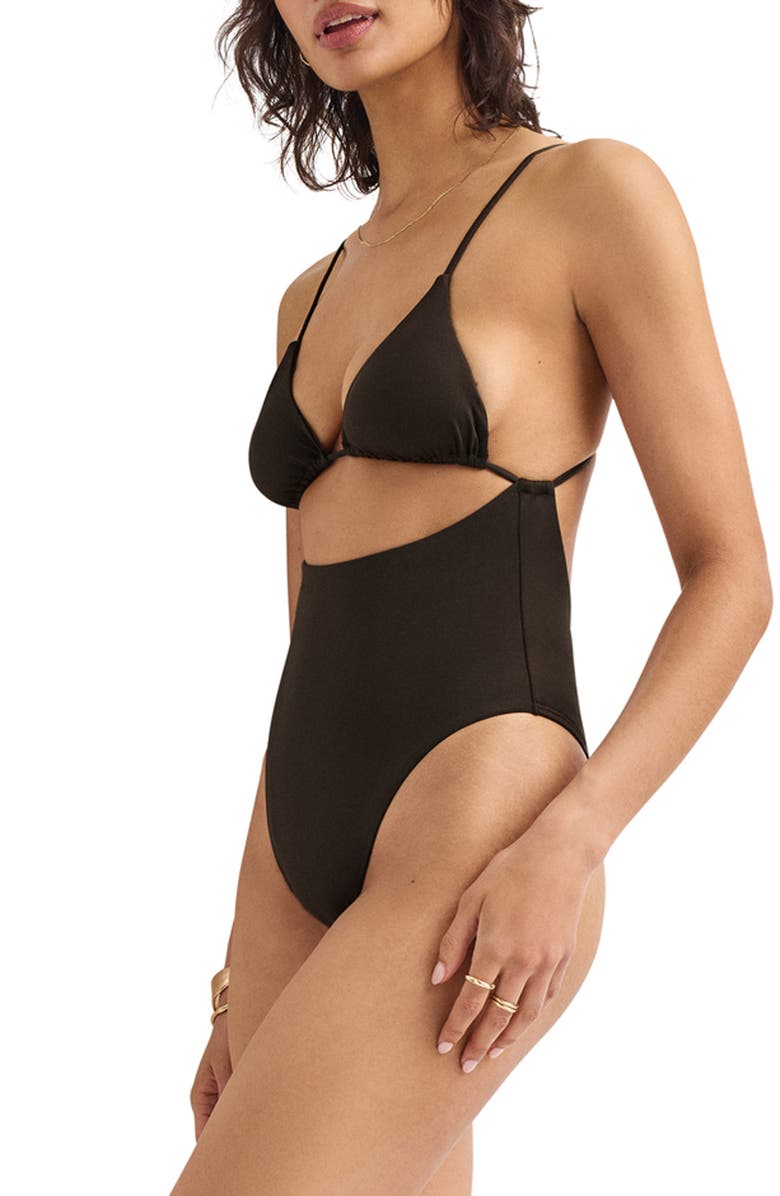 Vitamin A<sup>®</sup> Gia Cutout One-Piece Swimsuit, Alternate, color, 