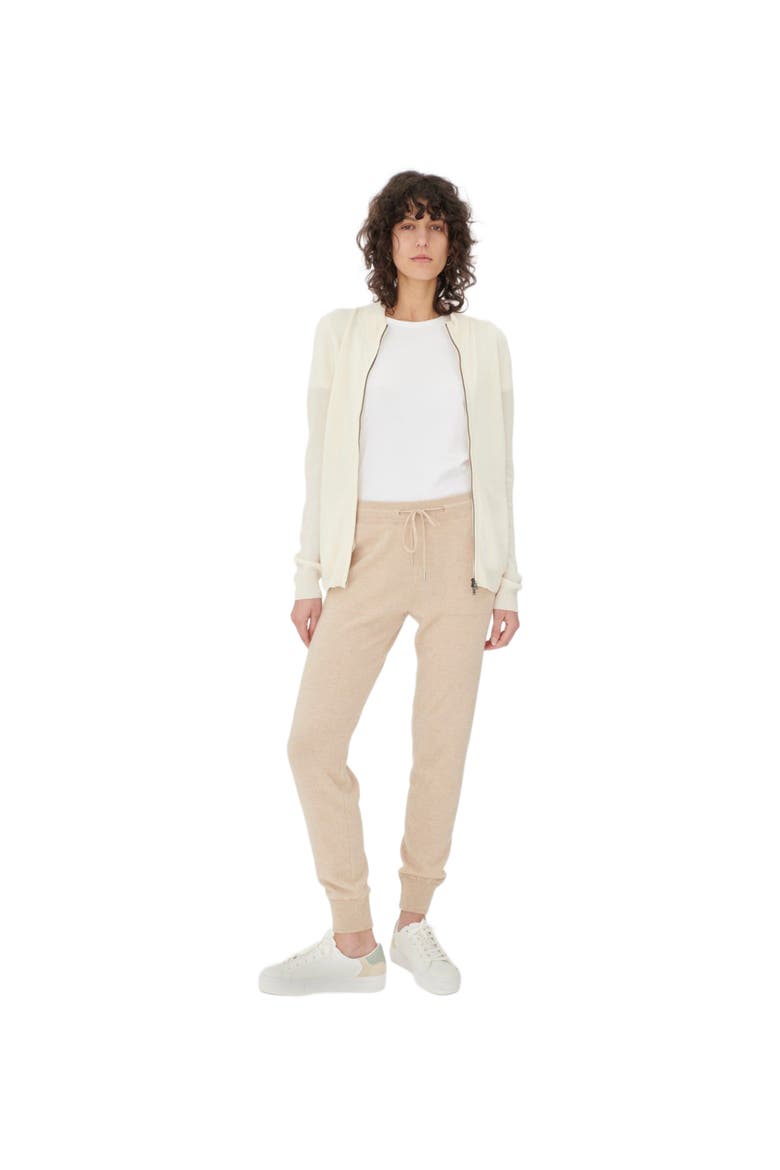 Cuffed Cashmere Jogger, Main, color, beige