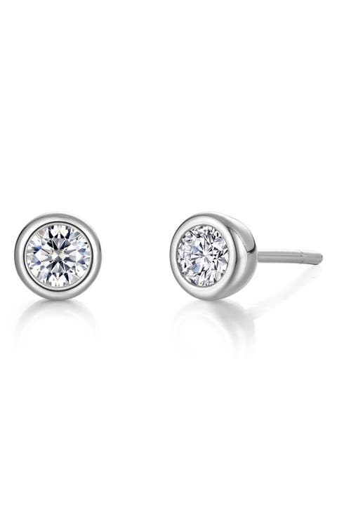 Minimal Embrace Simulated Diamond Stud Earrings