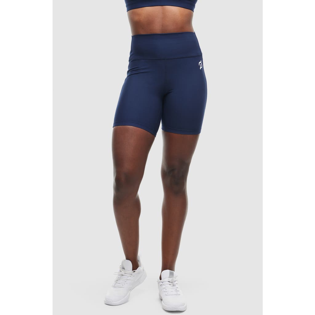 Peloton Cadent 7" High Rise Pocket Bike Short In Deep Navy
