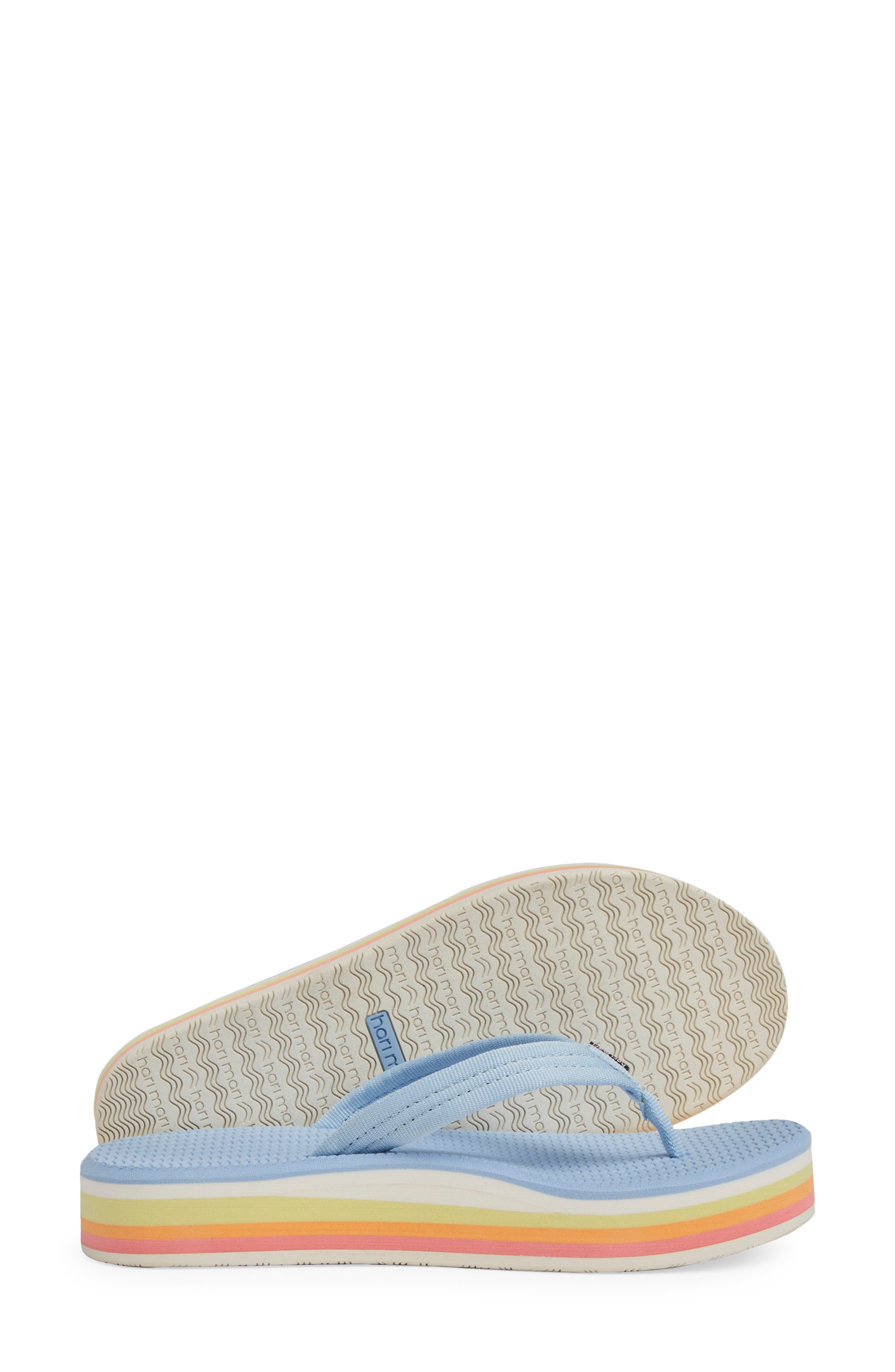 Dunes Sunset Waterproof Flip Flop, Alternate, color, SKY BLUE