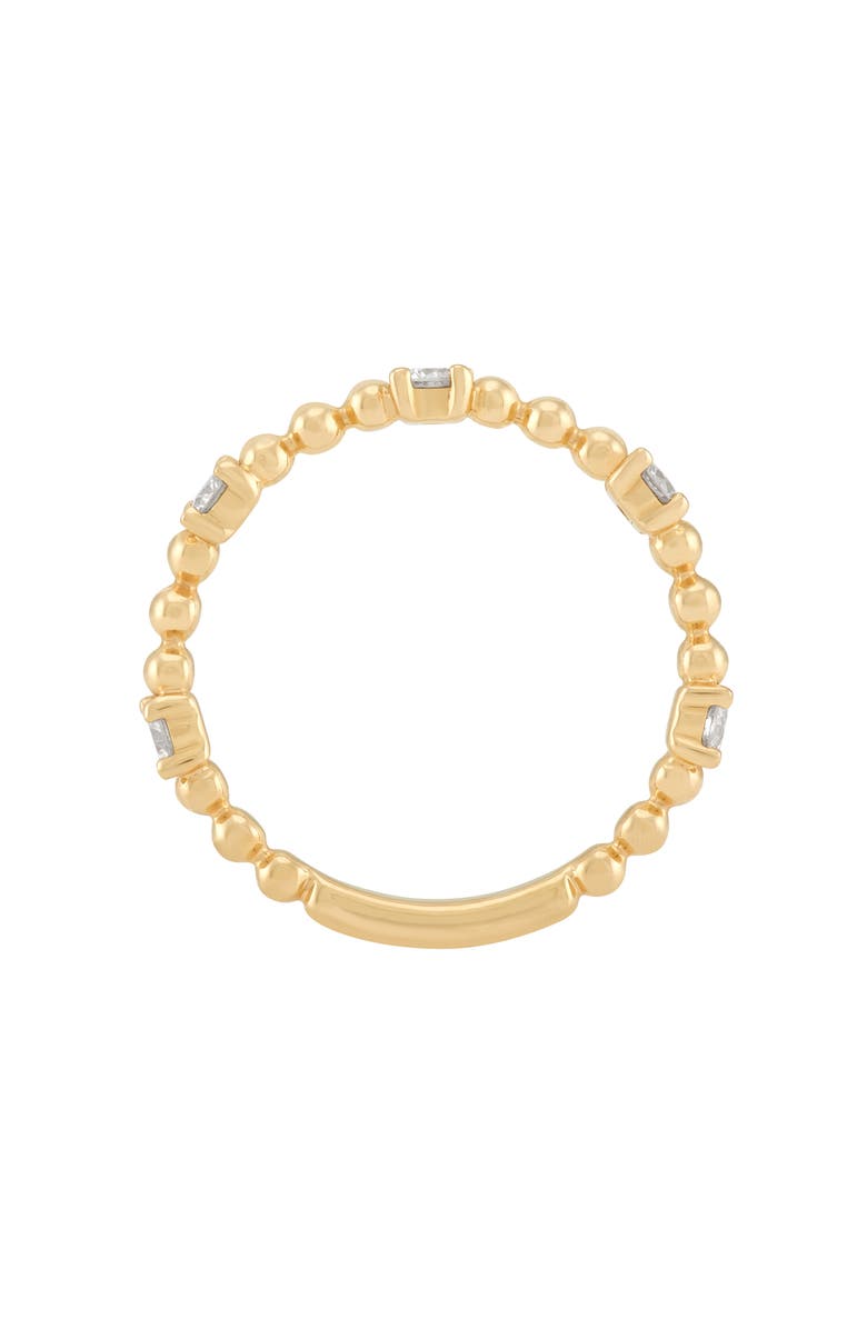 Frankie & Zoe Diamond Beaded Band Ring, Alternate, color, Yellow Gold