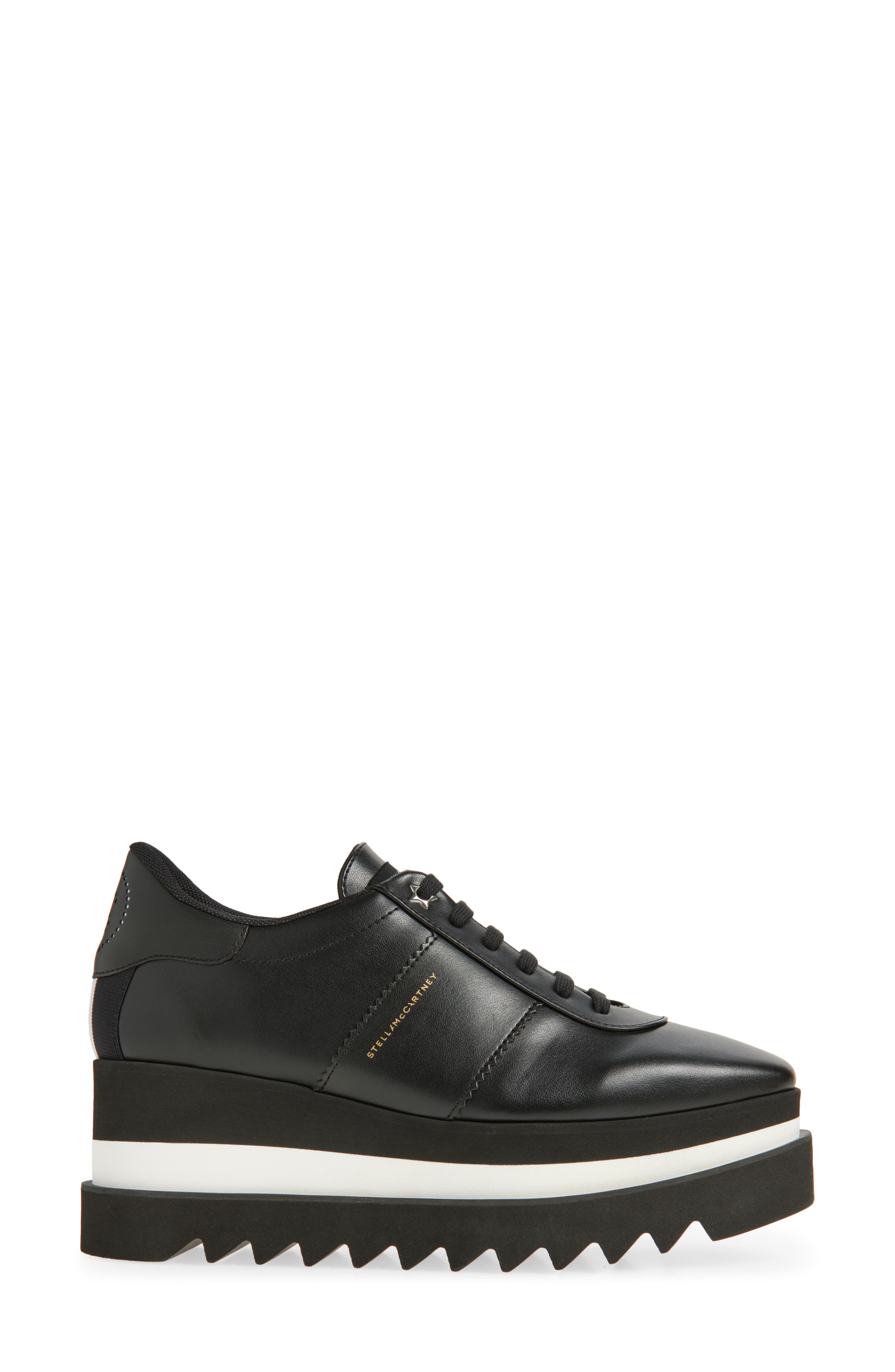 Stella McCartney Sneakelyse Platform Sneaker, Alternate, color, Black