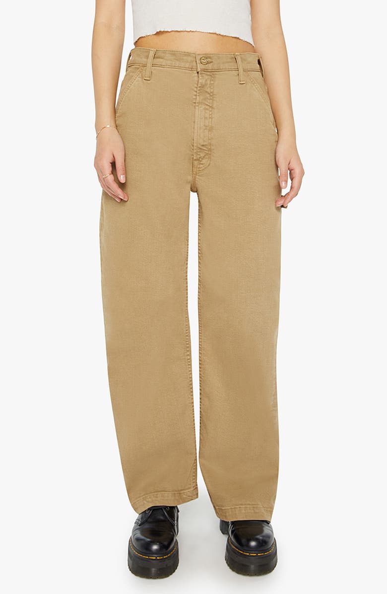 MOTHER Lil' Stud Finder Sneak Wide Leg Jeans, Main, color, 