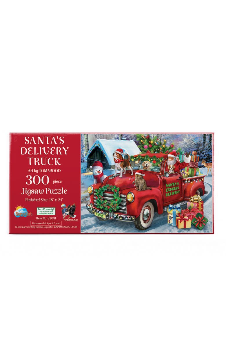 Santa's Delivery Truck 300 piece Jigsaw Puzzle for Adults, Alternate, color, Multicolor