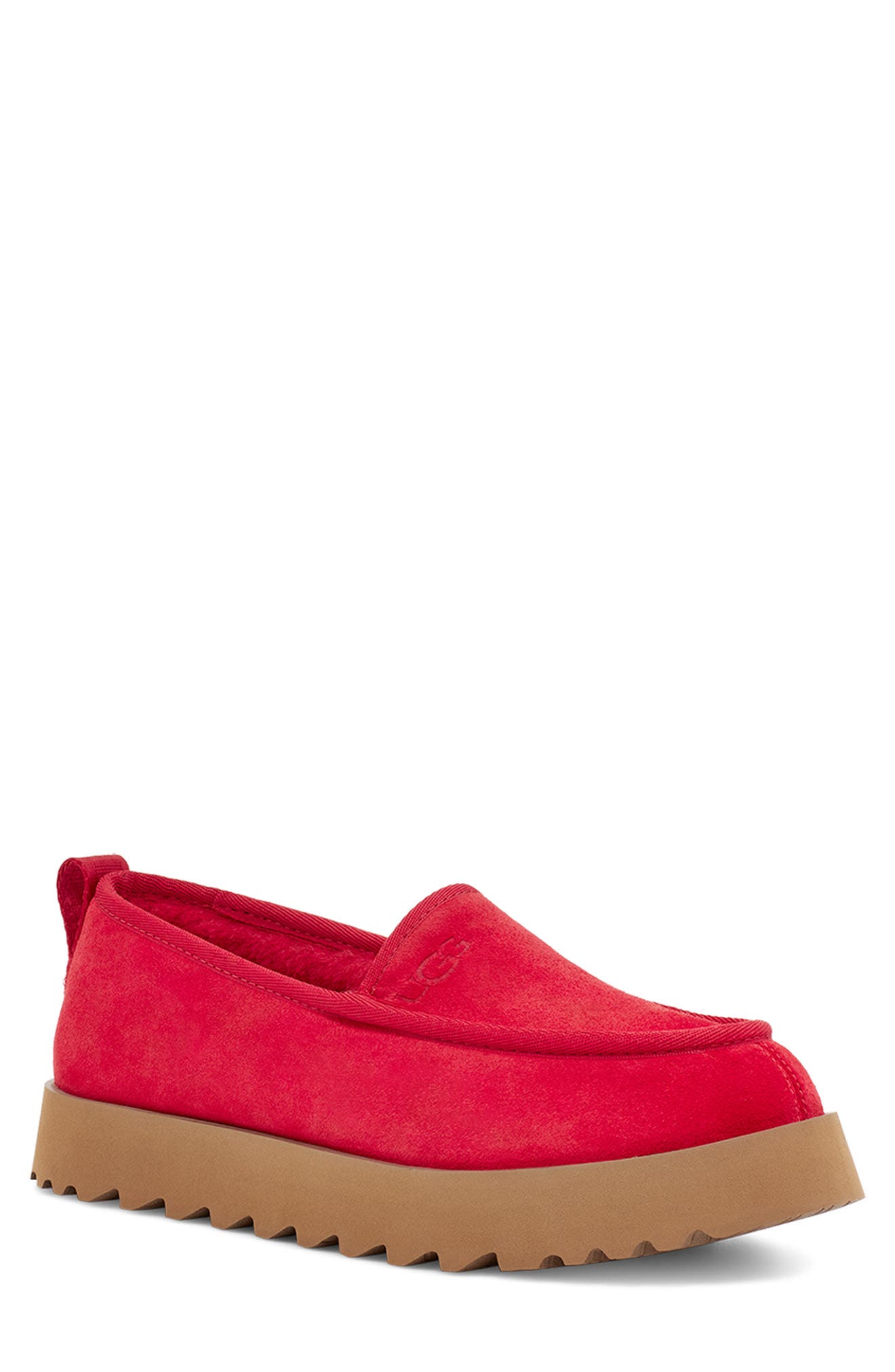 Super Moc Slipper, Main, color, SAMBA RED