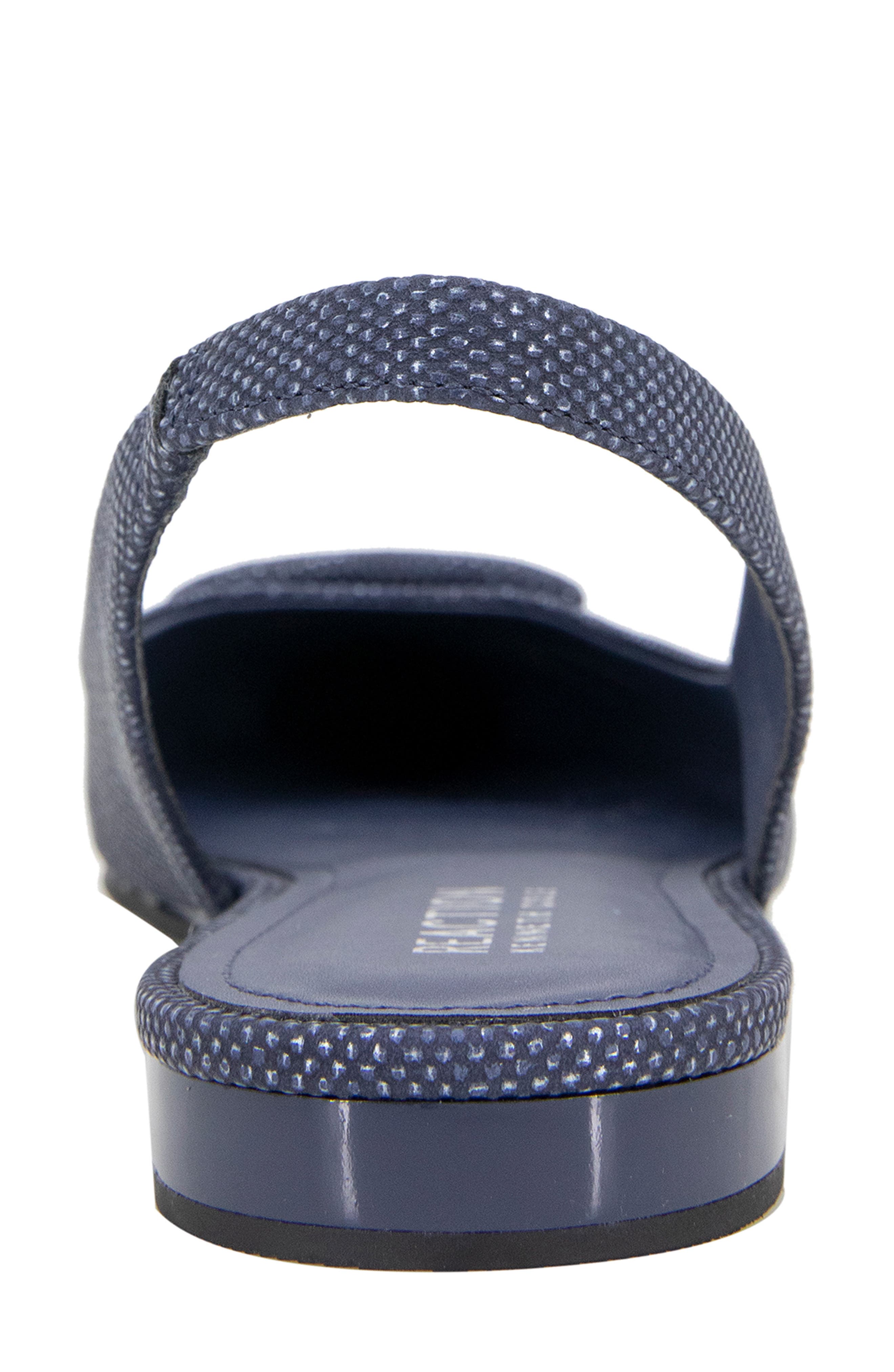 Linton Buckle Slingback Flat, Alternate, color, DENIM WEAVE