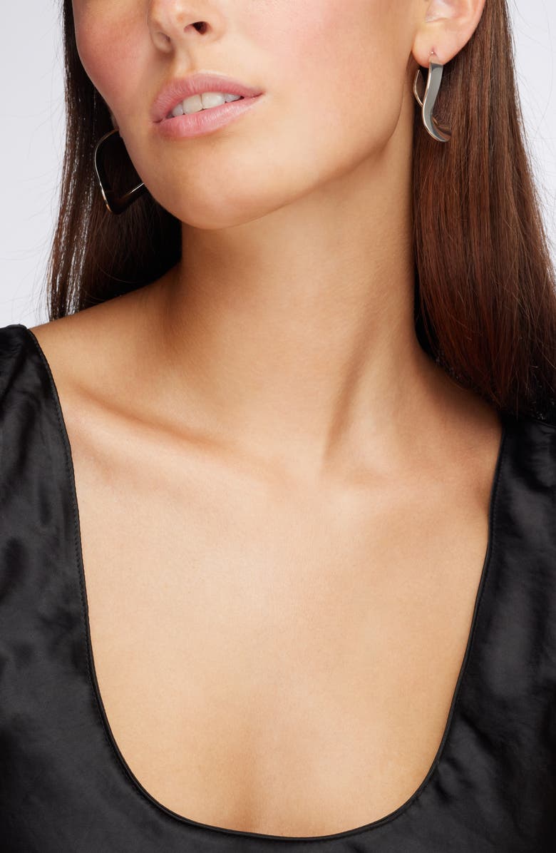 Nordstrom Twisted Ribbon Hoop Earrings, Alternate, color,