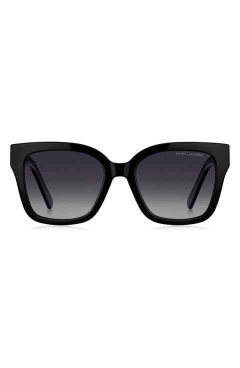 53mm Gradient Square Sunglasses
