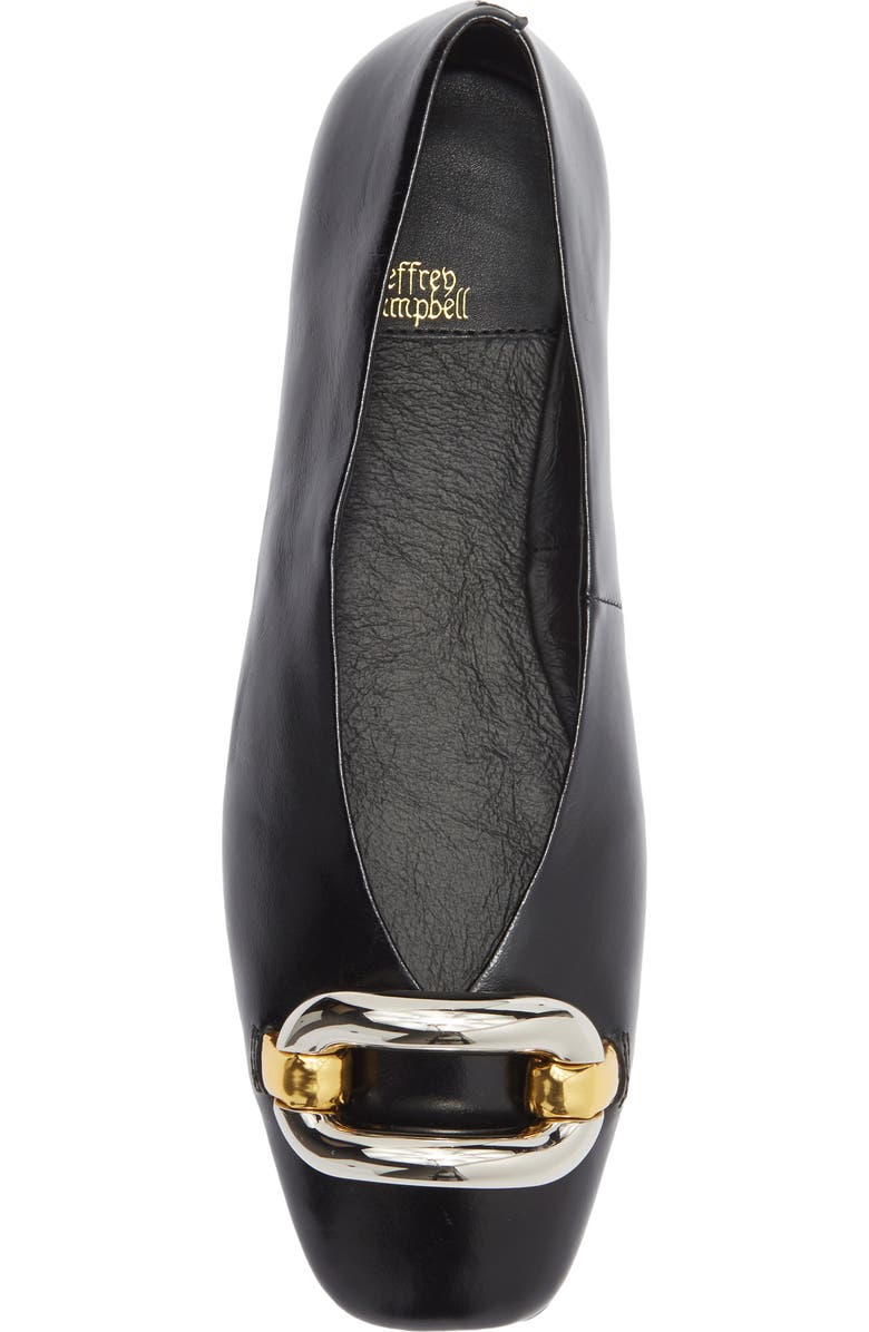 Jeffrey Campbell Figures Ballet Flat, Alternate, color, Black Combo