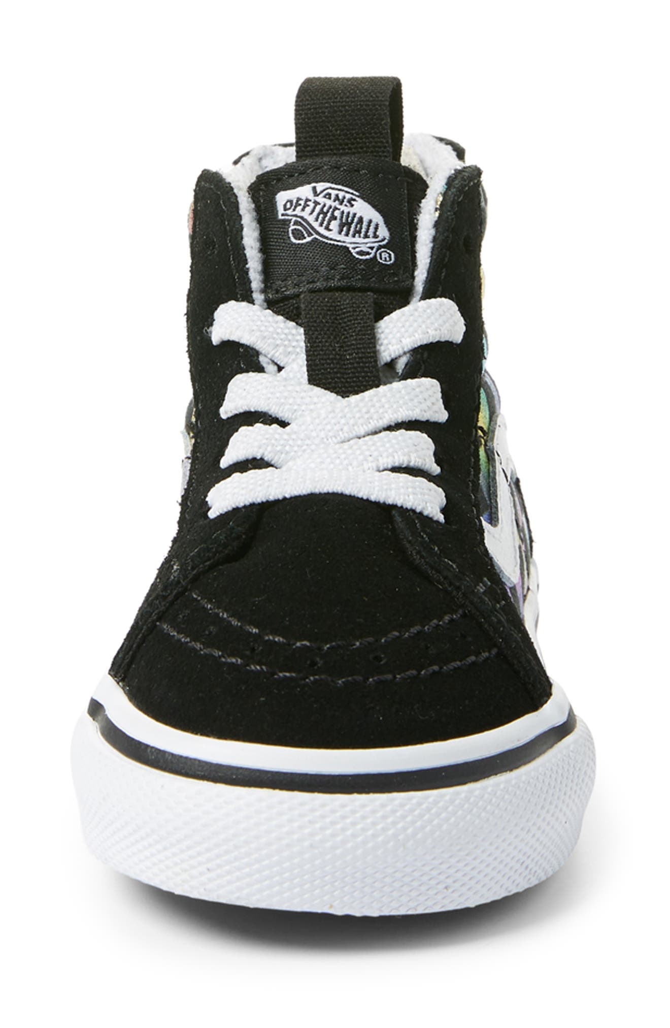 Vans SK8-Hi Zip Iridescent Check Sneaker, Alternate, color, 