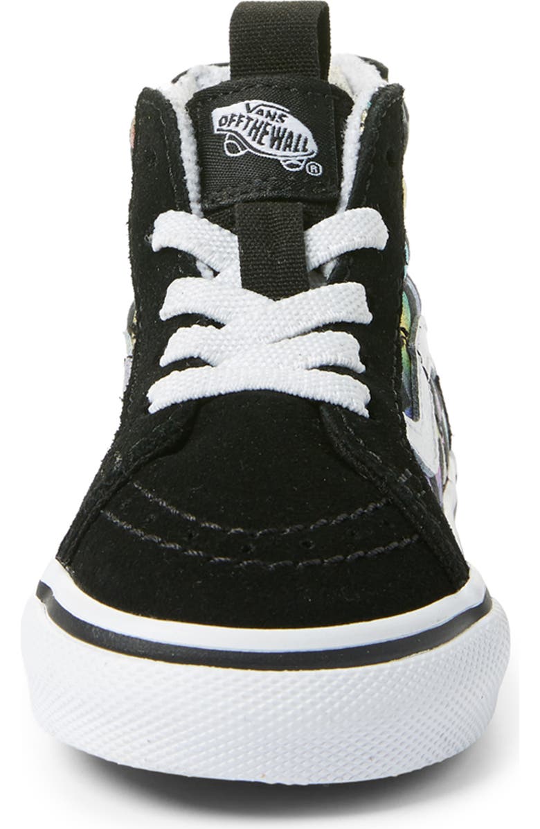 Vans SK8-Hi Zip Iridescent Check Sneaker, Alternate, color,