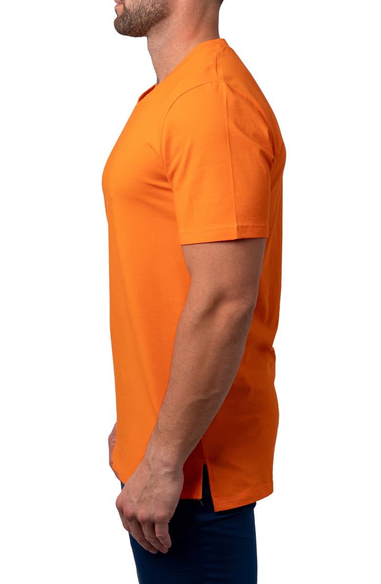 Maceoo Vivaldi V-Neck Cotton T-Shirt, Alternate, color, Orange