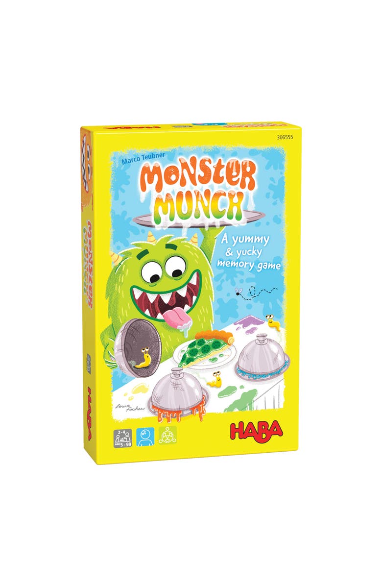 HABA Monster Munch Memory Game - for 5 Year Olds & Up, Family Kids Board Game Night, Memory Skills Toys, Made in Germany, Main, color,
