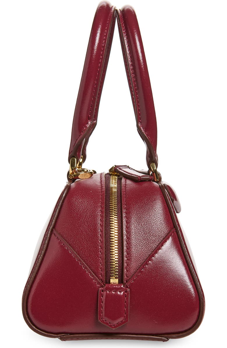 Givenchy Mini Antigona Leather East/West Satchel, Alternate, color, Burgundy