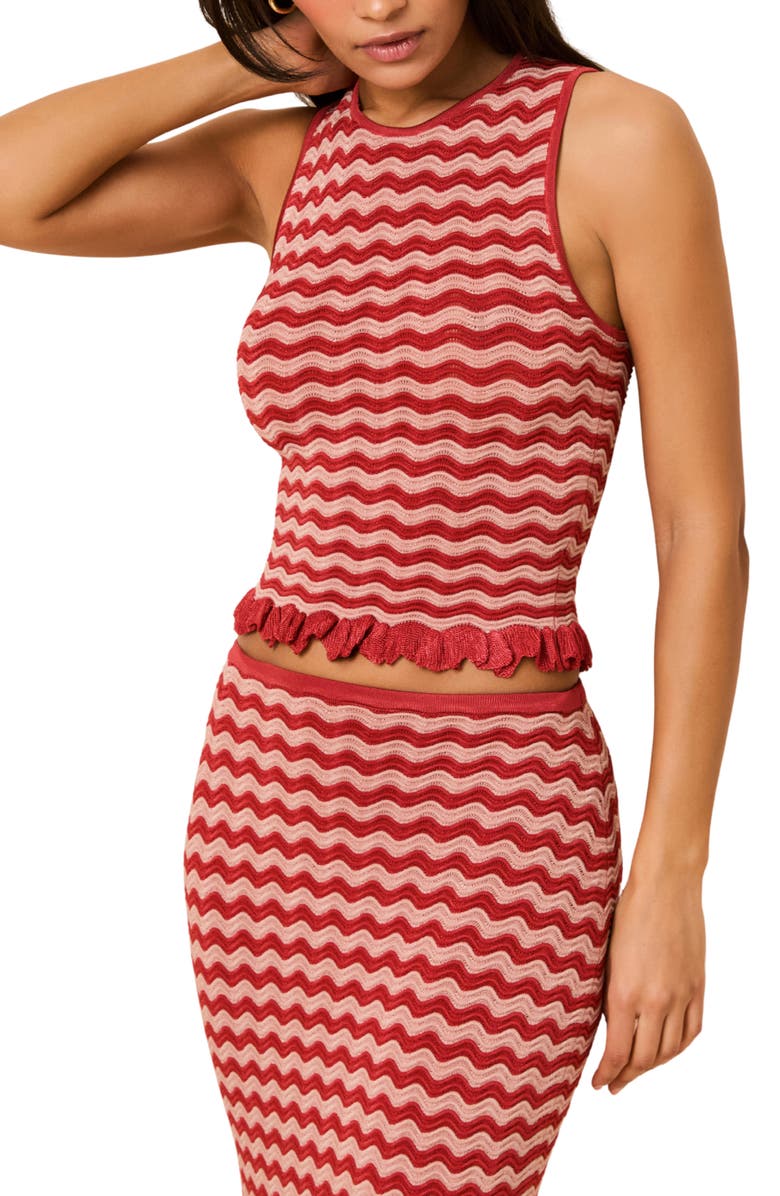 Solid & Striped The Diana Wavy Stripe Sleeveless Top, Alternate, color,