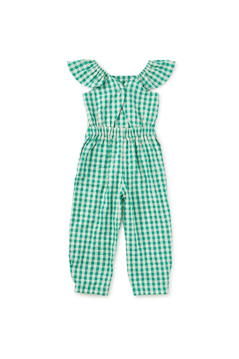 Flutter Strap Jumpsuit, Alternate, color, Garden Party Check