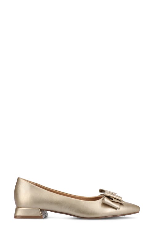 JOURNEE COLLECTION JOURNEE COLLECTION OPHELIA BOW POINTED TOE FLAT 