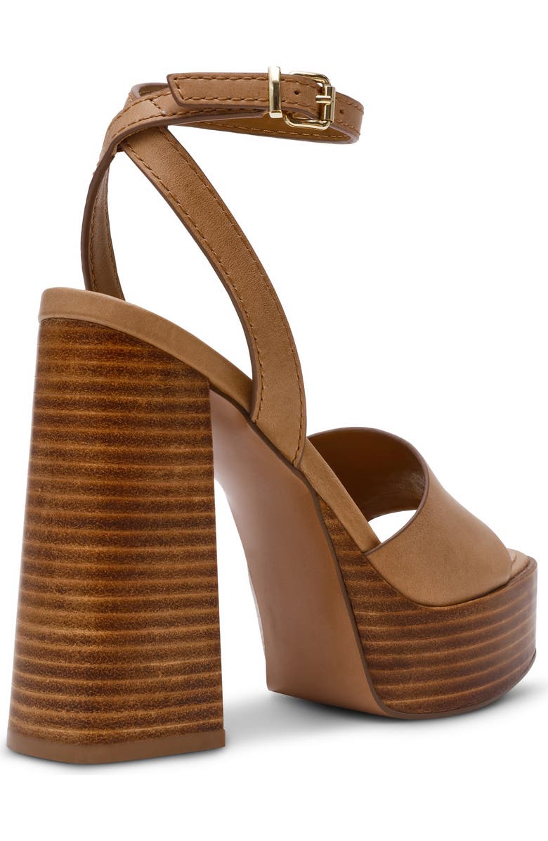 Steve Madden Floria Platform Ankle Strap Sandal, Alternate, color, Banana Leather