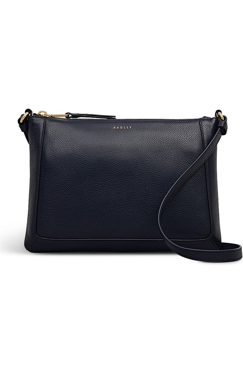 Radley Kew Way Small Ziptop Crossbody Bag, Main, color, Ink