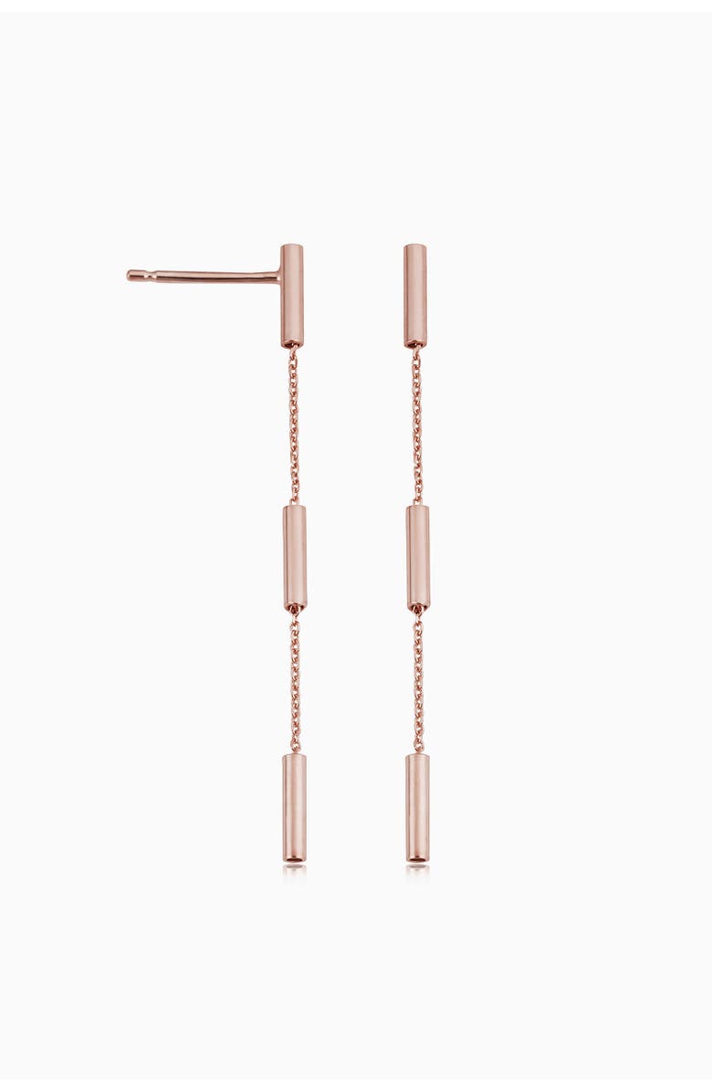 Oradina 14K Gold Vicenza Drop Earrings, Alternate, color, Rose Gold