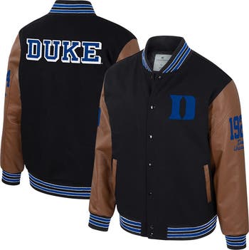 COLOSSEUM Men's Colosseum Black Duke Blue Devils Letterman Full