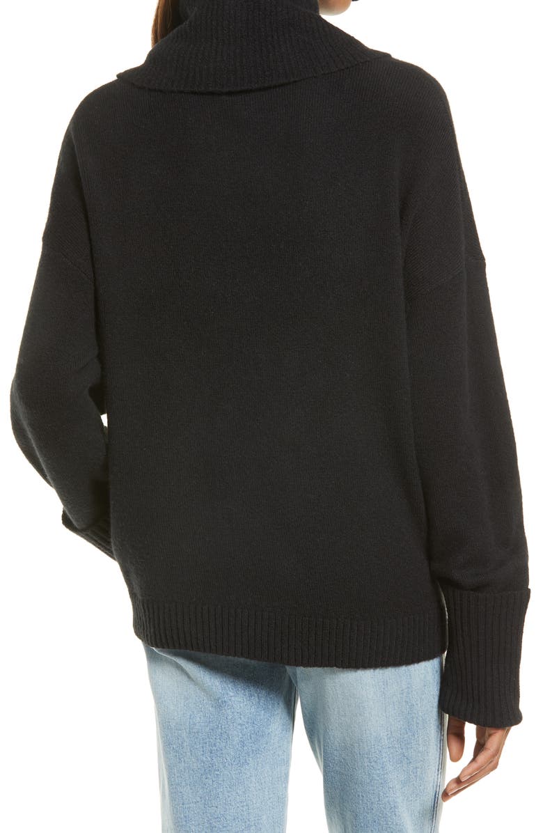 Treasure & Bond Women's Drape Turtleneck Sweater, Alternate, color,