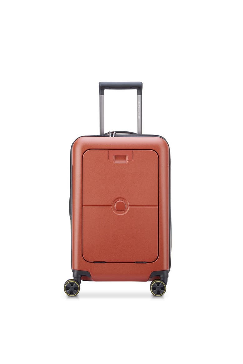 Turenne 2.0 Hardside 22" Carry On Spinner Luggage with Front Pocket, Main, color, Brick