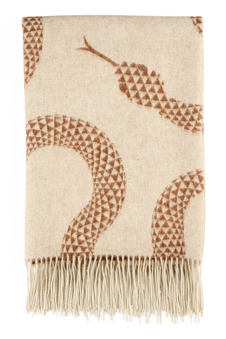 Eden Merino Wool Throw Blanket, Main, color, Serpent Chic