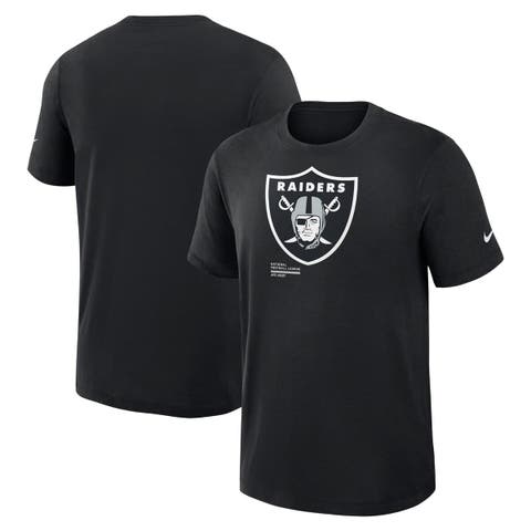 Men's Nike Black Las Vegas Raiders Left End Run Slub Performance T-Shirt